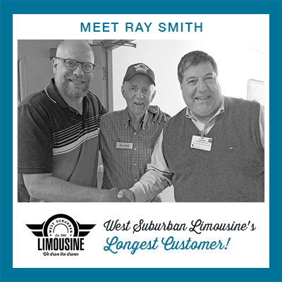 Scott Simkus of West Sub Limo with the company's longest customer, Ray Smith