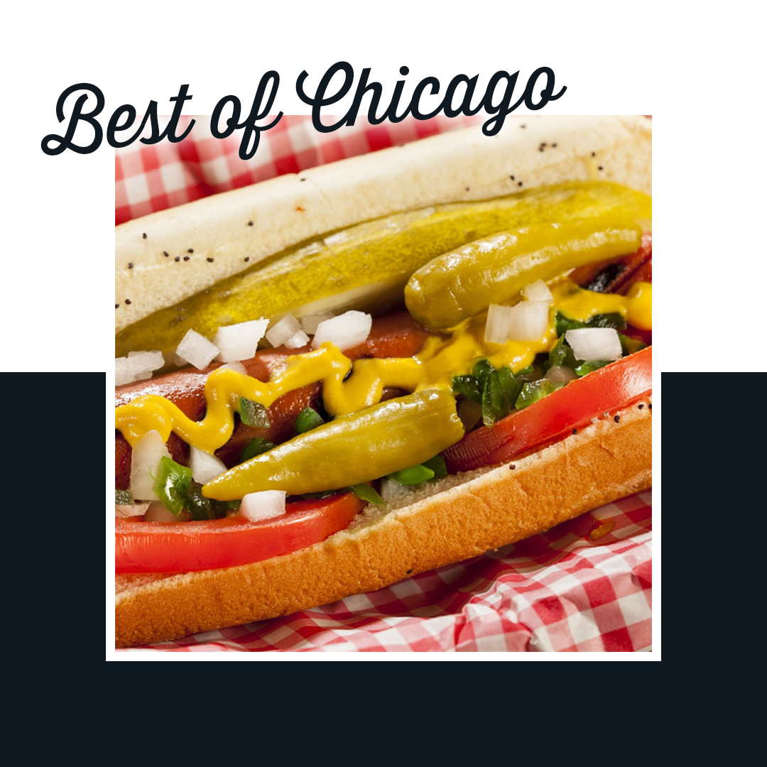 Chicago Style Hot Dog from Superdawg off of Milwaukee and Devon Avenue